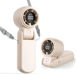 Portable Handheld Turbo Fan With Led Display, 4000MAH Rechargeable Battery Mini. Fixed Price $29.82.