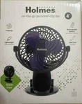 Holmes 4" On-the-go Personal Desk Fan With Rechargeable Battery, 3 Speeds, Clip. Fixed Price $20.99.