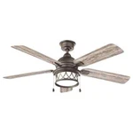 Hdc Artshire 52 Led Indoor/outdoor Natural Iron Ceiling Fan Light Kit. Fixed Price $199.95.