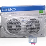 Lasko Twin Window Fan Intake Or Exhaust 22"-32" White #W07350 Nob. Fixed Price $45.00.