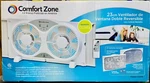 Comfort Zone CZ310R 3-SPEED Reversible Twin Window Fan White. Fixed Price $39.79.