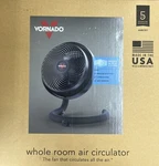 Vornado 623 Whole Room Air Circulator Fan W/ Variable Speed Black New Op. Fixed Price $124.99.