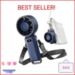 Diveblues Portable Handheld Fan, 7.4M/S High Speed Turbo 180 Foldable 4-IN. Fixed Price $23.91.