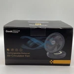 Geek Aire GF6 Rechargeable Personal Circulator Fan, Gray,night Light,usb,. Fixed Price $34.99.