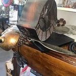 Sea Turtle Figurine Fan Metal Sculpture Electric. Fixed Price $75.00.