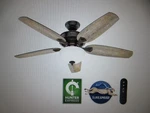 Hunter Channing 54 In. Express Indoor Noble Bronze Ceiling Fan W Remote. Fixed Price $116.95.