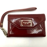 Michael Kors Red Patent Leather Wristlet Wallet Case Fits Iphone Mini 6. Fixed Price $17.39.