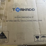 Tornado 30 Inch Pro Series Metal Oscillating Wall Fan New Open Box. Fixed Price $209.99.