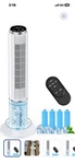 Coolech 42 Inch Portable Evaporative Cooler Remote Touch 3 Speeds 1-GAL Timer. Fixed Price $110.00.