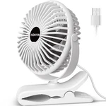 Honyin 720 Rotation Desk & Clip Fan With Sturdy Clamp, Small, White. Fixed Price $17.84.