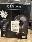Pelonis 12" 3-SPEED Oscillating Table Fan Black. Fixed Price $30.00.