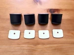 Hatsup Adhesive Hanger 4 Pcs Universal High Quality Wall Mount Made In Taiwa. Fixed Price $10.00.