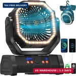 Battery Operated Fan Portable Powered Outdoor Camping Tent With Led. Fixed Price $52.49.