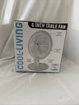Cool-living 6" Portable Desk Fan With Fully Adjustable Tilt, 2 Speeds, Quiet. Fixed Price $15.00.