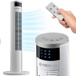 Nexair 36 Oscillating Tower Fan With Remote Control & 7.5 Timer, White. Fixed Price $43.71.
