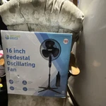 Beyond Breeze ST16BK Inch Pedestal Oscillating Fan Black Adjustable Quiet. Fixed Price $20.00.