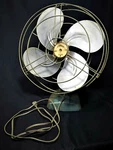 Polar Cub Fan Mid Century Art Deco A.c. Gilbert Oscillating Metal Blades. Fixed Price $83.11.