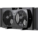 Comfort Zone 9 Electric Twin Window Fan, 3 Speeds, 22 In., Black. Fixed Price $39.99.