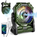 Odoland Portable Misting Fan, Camping With Light & 250ML Water TANK,10000MAH. Fixed Price $123.92.