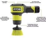 Ryobi Compact Size Power Scrubber Kit FVG51K. Fixed Price $36.00.