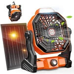 Drchop Solar Camping Fan, Max 60H Runtime 10W Powered Fans. Fixed Price $59.19.