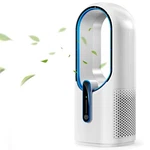 Misby Desk Fan, Portable Bladeless 4.5X4.5X11.8 Inches, White/blue. Fixed Price $48.15.