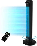 Simple Deluxe 32-INCH Speed Oscillating Tower Fan With Remote Black. Fixed Price $58.00.