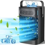 Vicelec Portable Air Conditioners Cooling Fan - Black. Fixed Price $29.99.