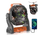 Gvdv Camping Fan With Led Lantern, 10400MAH Portable Battery Operated Outdoor. Fixed Price $38.54.