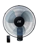 Spt SF-16W90 Wall Mount Fan In Black With Remote Control, One Size,. Fixed Price $128.99.