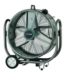 24" 120V Heavy Duty Drum Fan 3 Speed Adjustable Tilt Aluminum Blade. Fixed Price $309.70.
