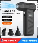 150000RPM Electric Air Duster Cordless Mini Jet Dry Blower Portable Turbo Fan. Fixed Price $24.99.