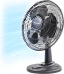 Comfort Zone 12" Oscillating Table Fan, 3-SPEED Quiet Desk CZ121BK. Fixed Price $71.99.