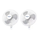 Supreme 18 In. 3 Fan Speeds Wall White With 90-DEGREE Oscillation (2-PACK. Fixed Price $123.18.