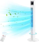 TRUSTECH-TF367 Oscillating Portable Electric Bladeless Tower Fan W/ Remote. Fixed Price $49.95.