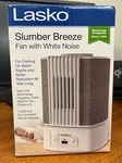 Lasko Slumberbreeze 2-IN-1 Personal Fan W/ White Noise. Fixed Price $44.95.
