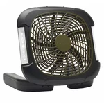 TREVA/O2COOL FD10018L 10" Blade Dia Compact Fan, Speeds, Gray. Fixed Price $43.99.