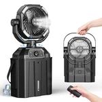 Misting Fan With 7L Bucket 90 Oscillating ,4 Spray Mister 25000MAH Rechargeab.... Fixed Price $90.39.