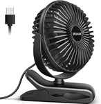 Beskar Small Clip Fan, 3 Speeds Usb With Strong Airflow, & Desk. Fixed Price $30.01.