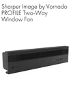Sharper Image By Vornado Profile Window Fan, Reversible, 3 Speed, Black. Fixed Price $68.99.