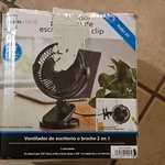Mainstays 2-IN-1 Clip-on & Desk Fan Powered 15CM Black FN1868NBK. Fixed Price $39.99.
