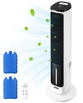Vevor 40" Oscillating Tower Fan 24H Timer 23.3 Ft/s High Velocity With Remote. Fixed Price $88.99.