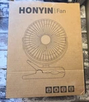 Honyin 6'' Clip Fan, 720 Rotation Small Desk & Personal Cooling. Fixed Price $24.00.