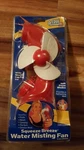 O2COOL Water Misting Fan Handheld Or Strap To Hang Soft Blades Red Blue. Fixed Price $14.99.