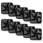 Hurricane 20" Classic Series Floor Box Fan With 3 Speed Settings, Black, 10 Pack. Fixed Price $483.99.