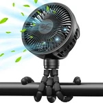Gusgu Baby Friendly Portable Electric Stroller Fan With Long Battery Life. Fixed Price $14.49.