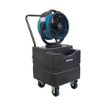 11 In. 3-SPEED Oscillating Misting Fan Blue With Water Pump, Hose And 9.2 Gal. Fixed Price $836.08.