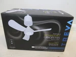 Treva Portable Rechargeable Canopy Fan With Light And Remote. Fixed Price $94.95.