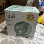 Chillout 4.5 Usb Powered Quiet Operation Table/desk Fan Mint Green. Fixed Price $10.98.