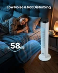 Tower Fan, 22 Ft/s Velocity Quiet Floor Home. Fixed Price $77.45.